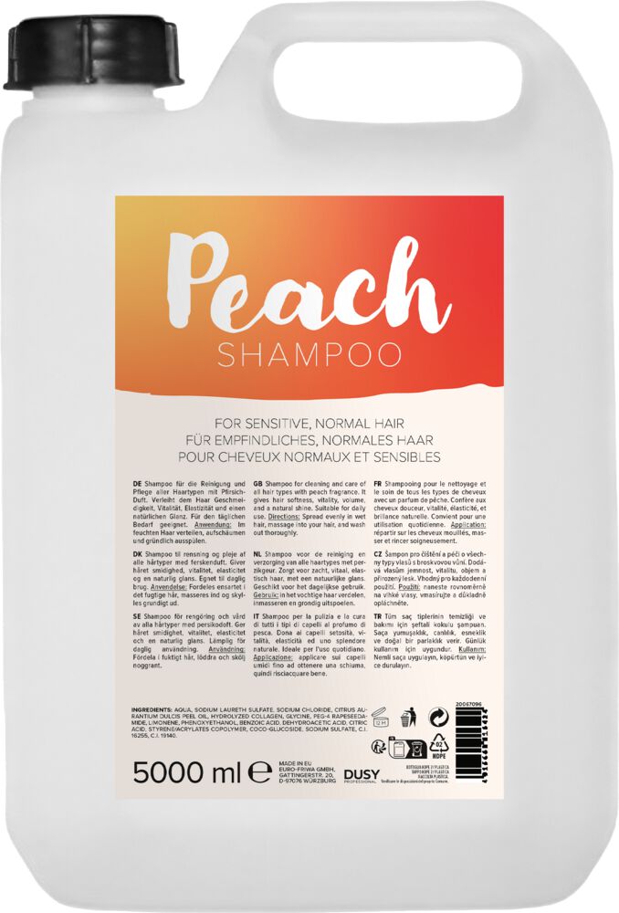 Dusy Peach Shampoo Kanister